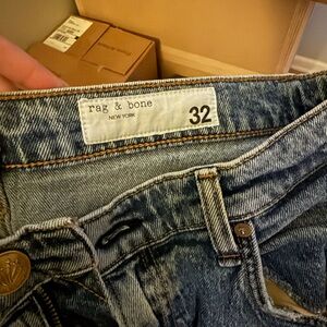 Rag & Bone Distressed Blue Jeans